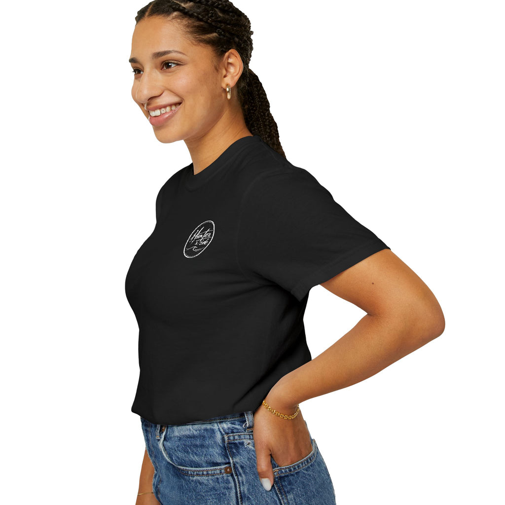"Hunter & Tide" Embroidered Logo Tee