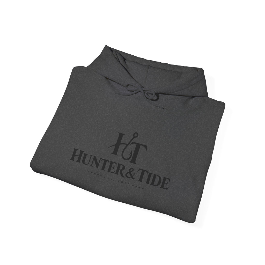 Hunter & Tide Logo Hoodie – Coastal Fishing Graphic Pullover