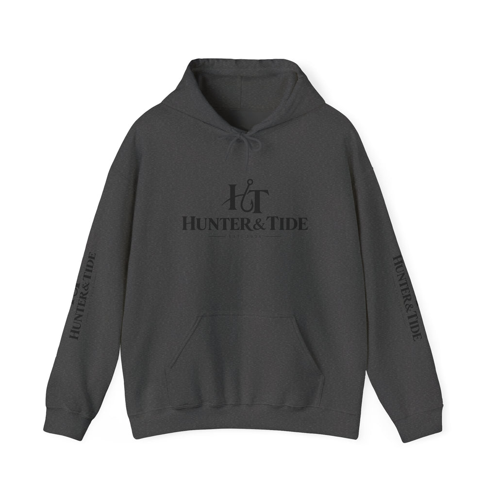 Hunter & Tide Logo Hoodie – Coastal Fishing Graphic Pullover