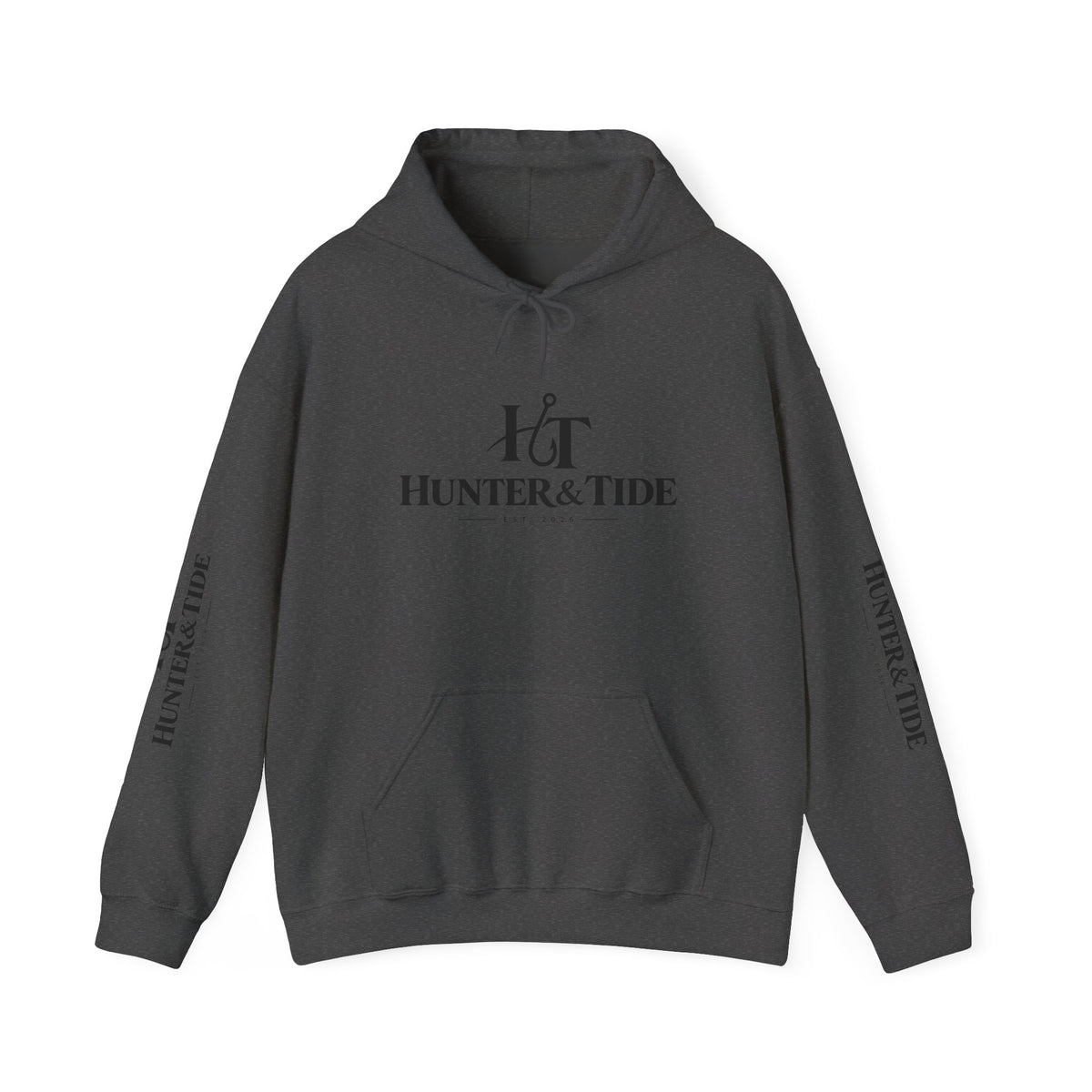 Hunter & Tide Logo Hoodie – Coastal Fishing Graphic Pullover