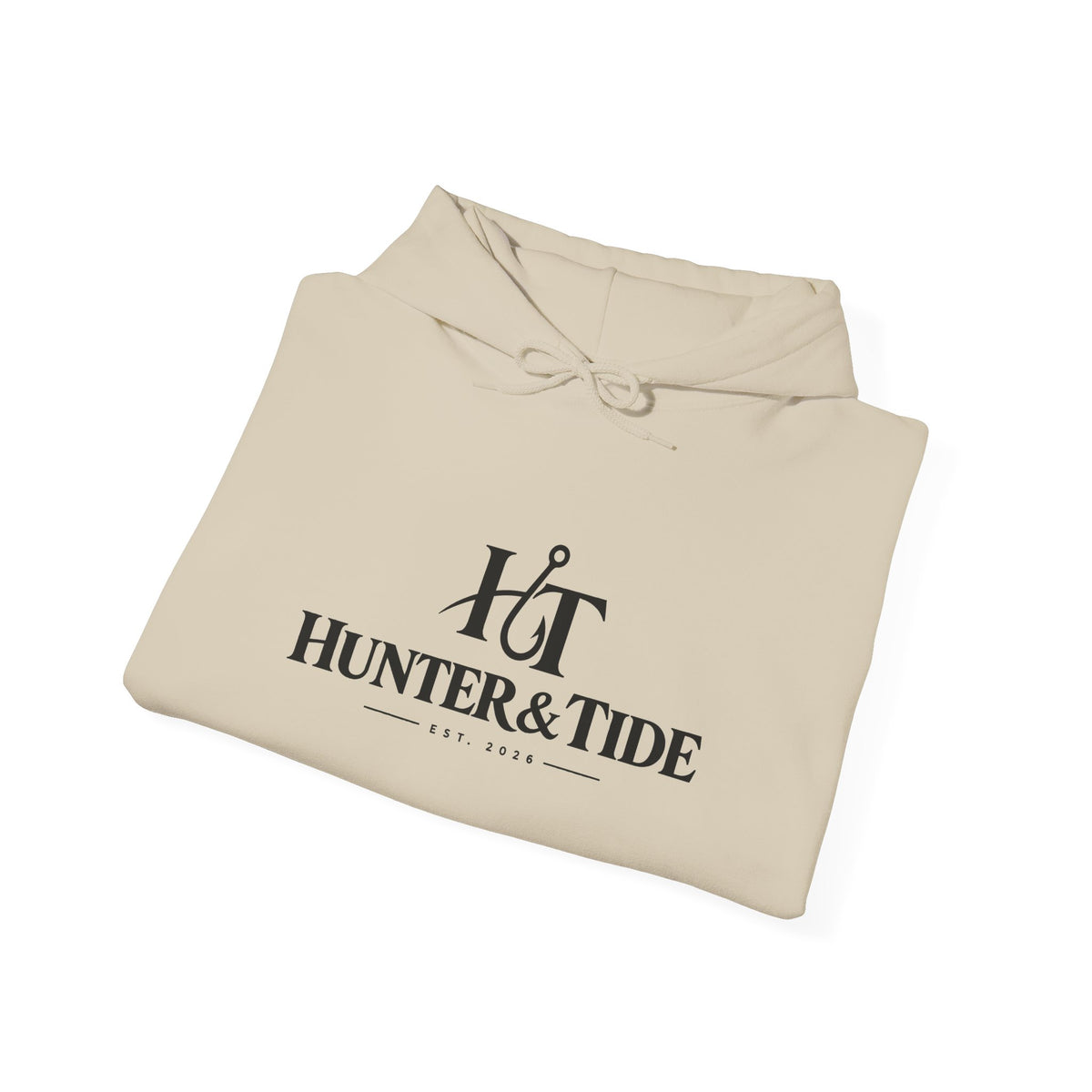 Hunter & Tide Logo Hoodie – Coastal Fishing Graphic Pullover