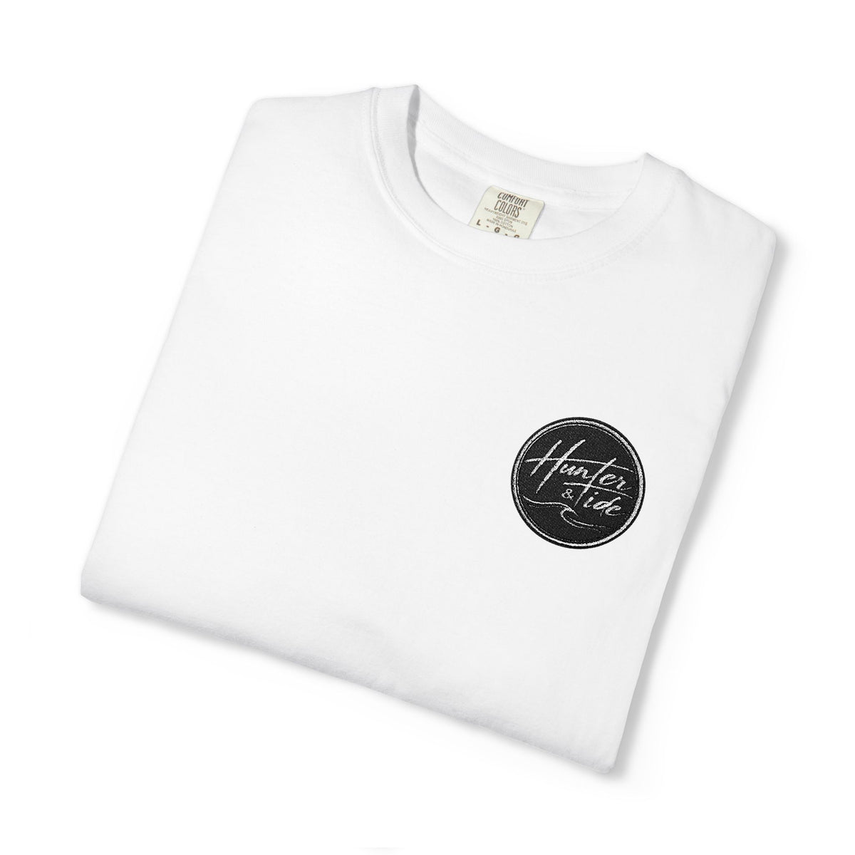 "Hunter & Tide" Embroidered Logo Tee